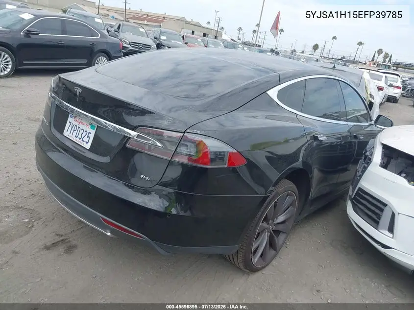2014 Tesla Model S P85 VIN: 5YJSA1H15EFP39785 Lot: 45596895