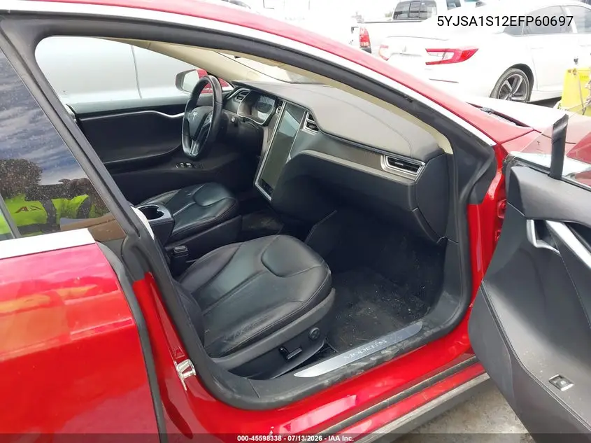 2014 Tesla Model S VIN: 5YJSA1S12EFP60697 Lot: 45598338