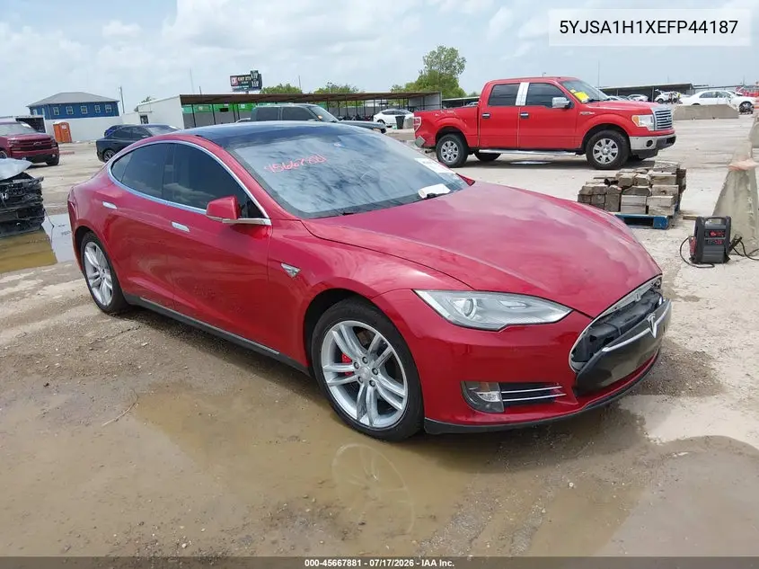 2014 Tesla Model S P85 VIN: 5YJSA1H1XEFP44187 Lot: 45667881