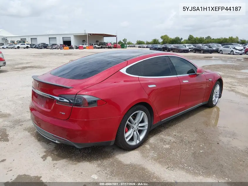 2014 Tesla Model S P85 VIN: 5YJSA1H1XEFP44187 Lot: 45667881