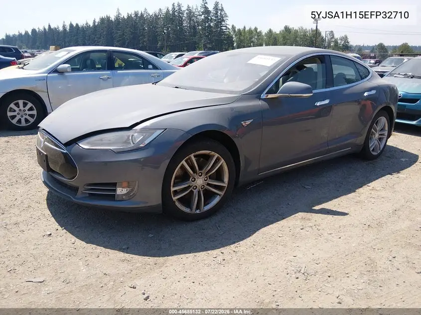 2014 Tesla Model S P85 VIN: 5YJSA1H15EFP32710 Lot: 45685132