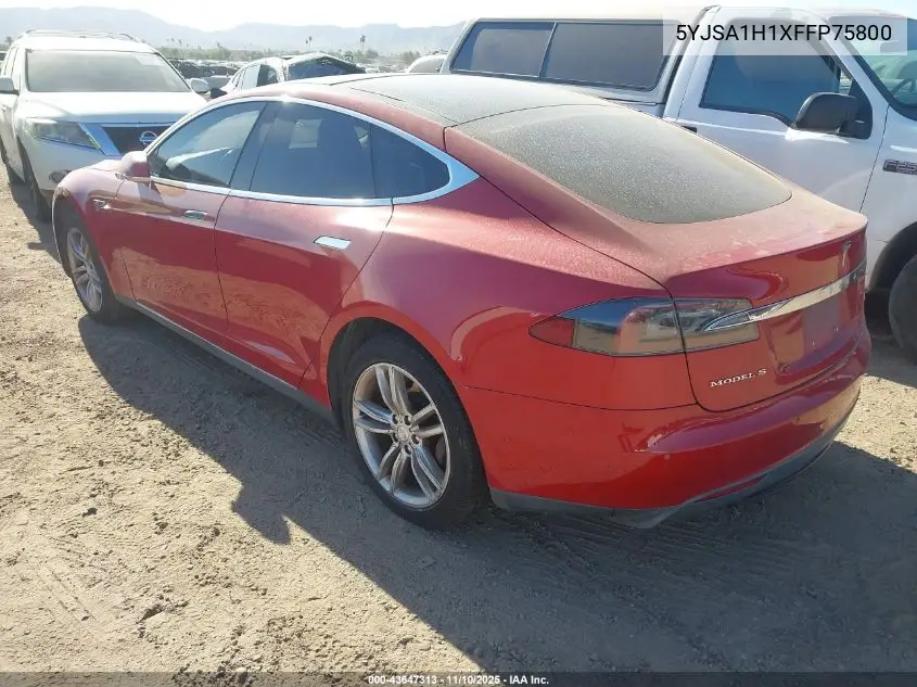 5YJSA1H1XFFP75800 2015 Tesla Model S