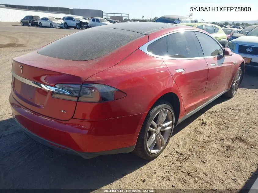 5YJSA1H1XFFP75800 2015 Tesla Model S