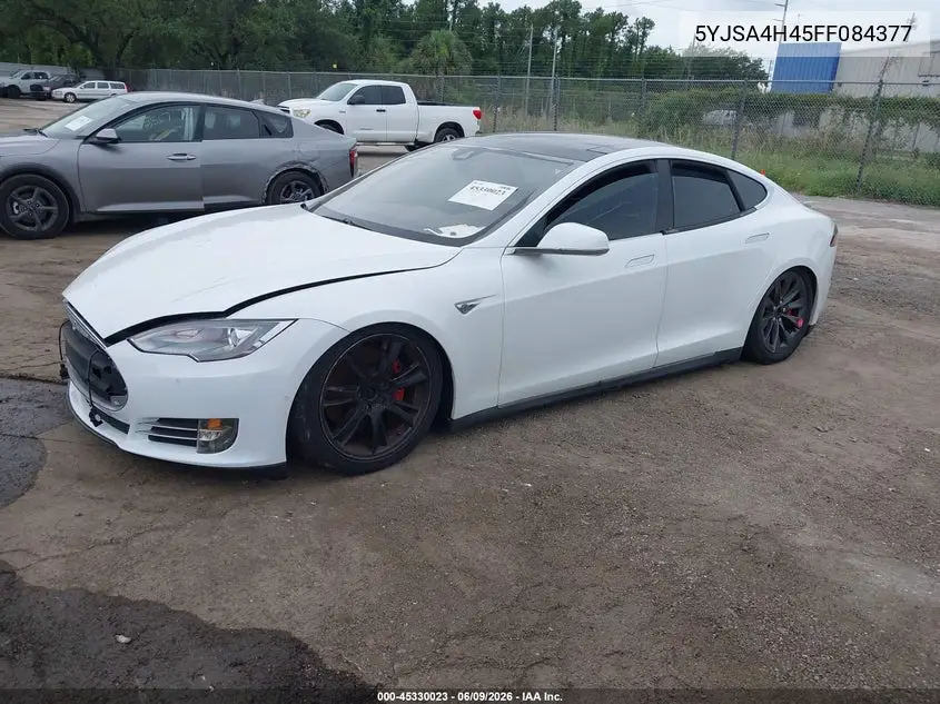2015 Tesla Model S 85D/P85D VIN: 5YJSA4H45FF084377 Lot: 45330023