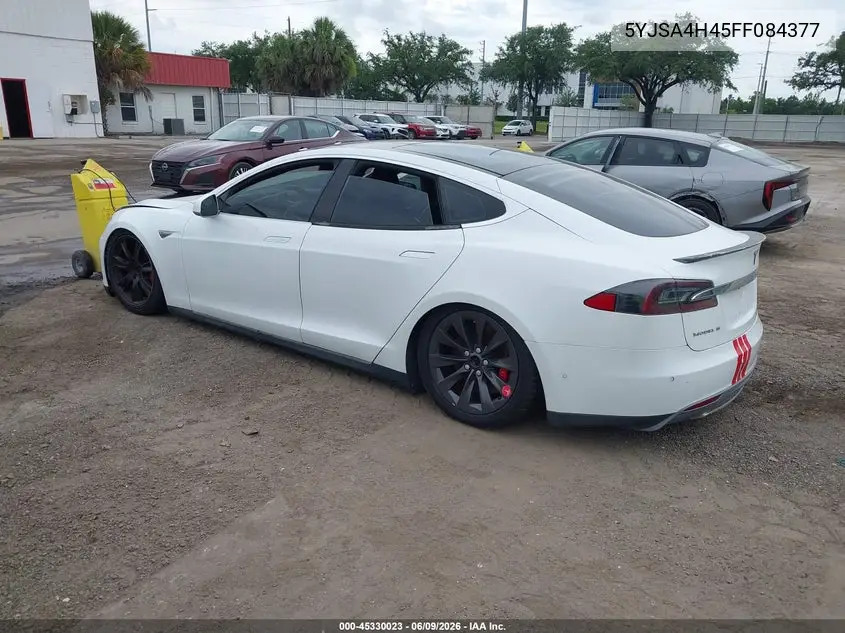 2015 Tesla Model S 85D/P85D VIN: 5YJSA4H45FF084377 Lot: 45330023