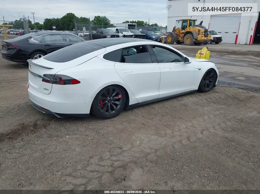 2015 Tesla Model S 85D/P85D VIN: 5YJSA4H45FF084377 Lot: 45330023