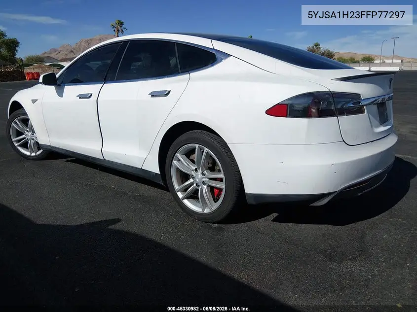 2015 Tesla Model S 70D/85D/P85D VIN: 5YJSA1H23FFP77297 Lot: 45330982