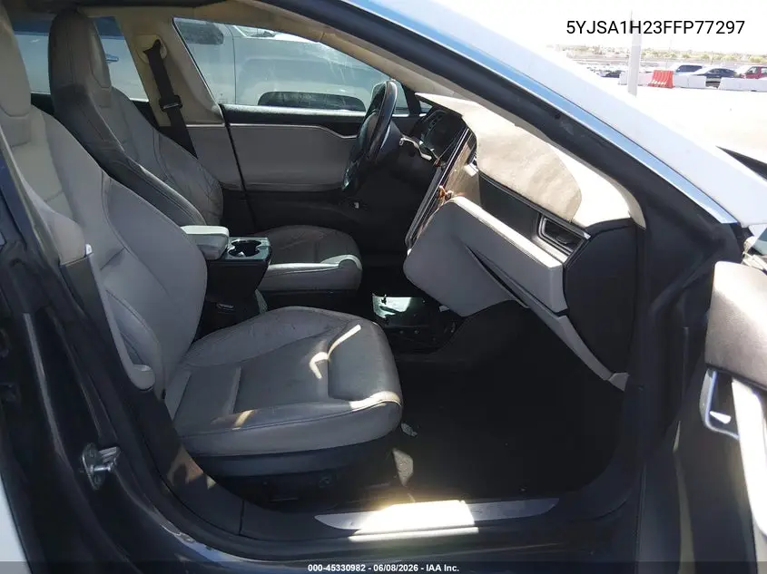 2015 Tesla Model S 70D/85D/P85D VIN: 5YJSA1H23FFP77297 Lot: 45330982