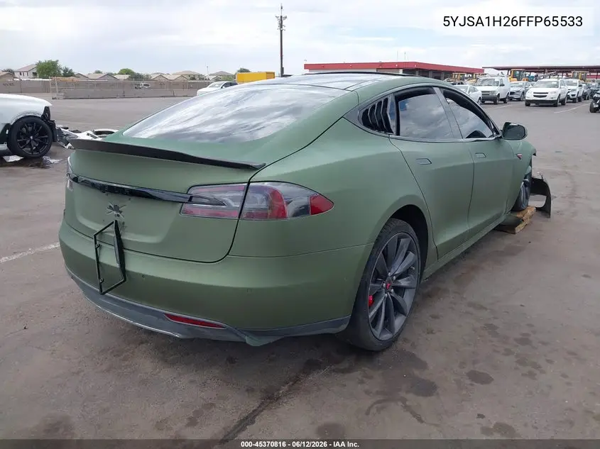 2015 Tesla Model S 70D/85D/P85D VIN: 5YJSA1H26FFP65533 Lot: 45370816