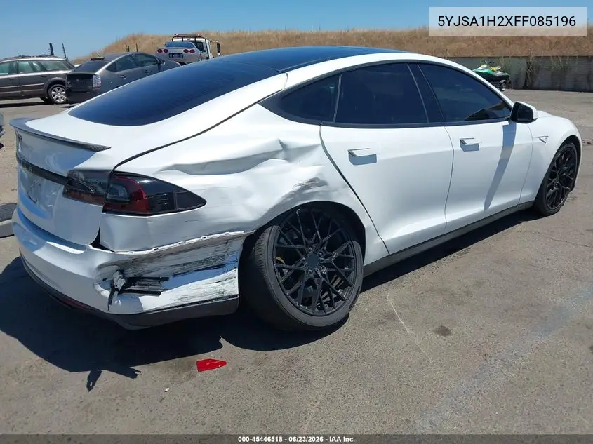 2015 Tesla Model S 70D/85D/P85D VIN: 5YJSA1H2XFF085196 Lot: 45446518