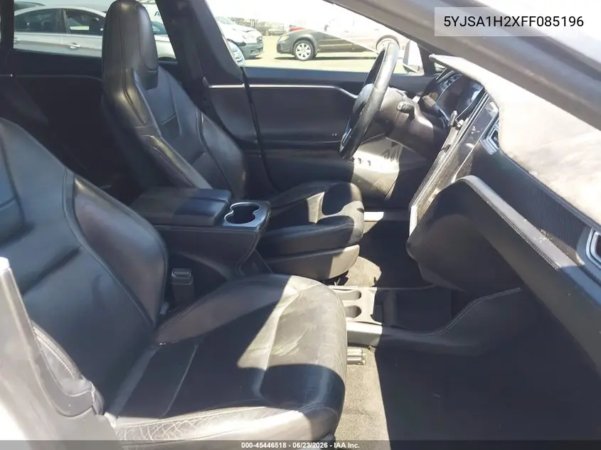 2015 Tesla Model S 70D/85D/P85D VIN: 5YJSA1H2XFF085196 Lot: 45446518