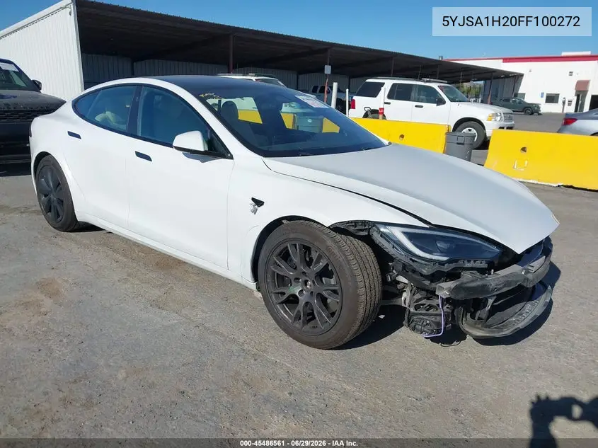 2015 Tesla Model S 70D/85D/P85D VIN: 5YJSA1H20FF100272 Lot: 45486561