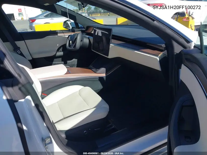 2015 Tesla Model S 70D/85D/P85D VIN: 5YJSA1H20FF100272 Lot: 45486561
