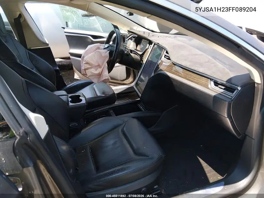 2015 Tesla Model S 70D/85D/P85D VIN: 5YJSA1H23FF089204 Lot: 45511892