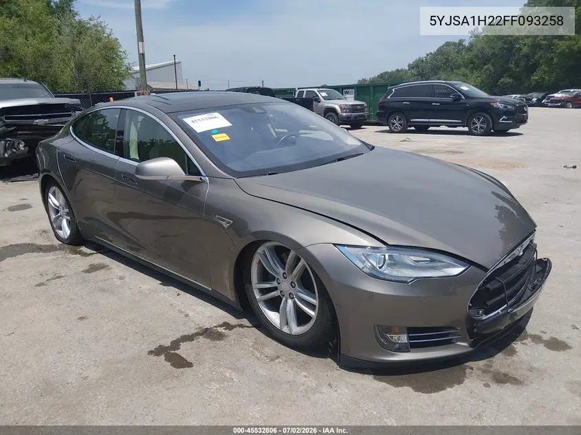 2015 Tesla Model S 70D/85D/P85D VIN: 5YJSA1H22FF093258 Lot: 45532806