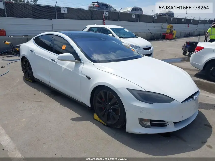 2015 Tesla Model S 60/70/85 VIN: 5YJSA1H15FFP78264 Lot: 45536068