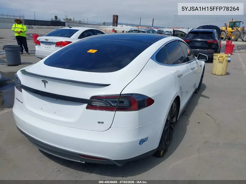 2015 Tesla Model S 60/70/85 VIN: 5YJSA1H15FFP78264 Lot: 45536068