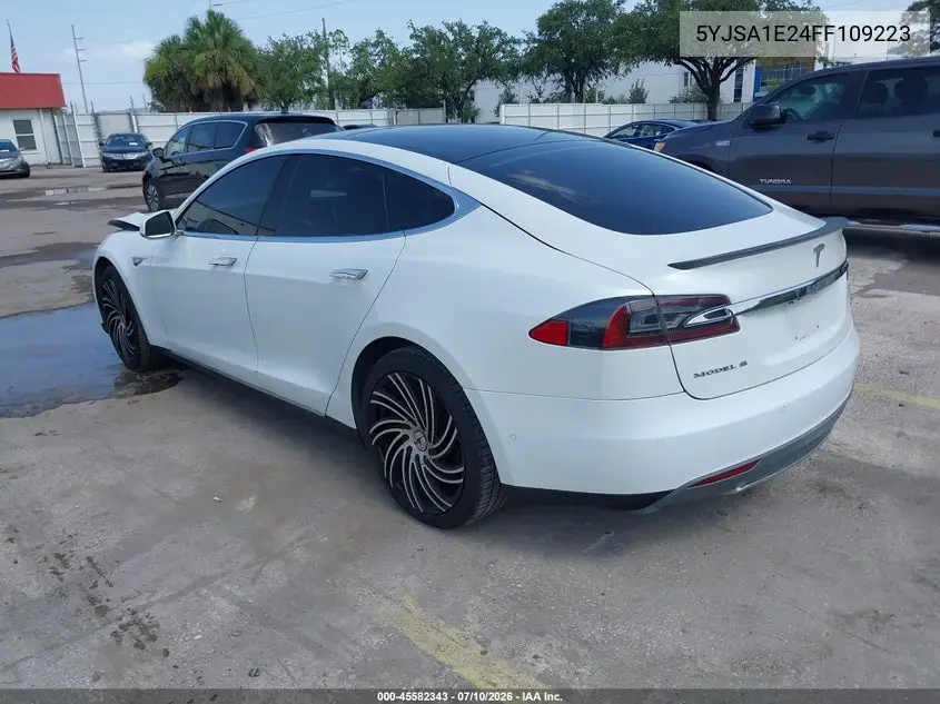2015 Tesla Model S 70D/85D/P85D VIN: 5YJSA1E24FF109223 Lot: 45582343
