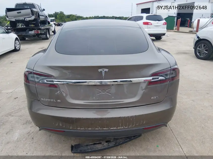 2015 Tesla Model S 70D/85D/P85D VIN: 5YJSA1H2XFF092648 Lot: 45594397