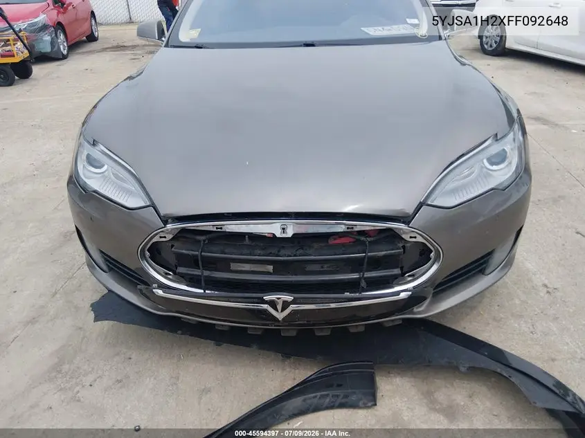 2015 Tesla Model S 70D/85D/P85D VIN: 5YJSA1H2XFF092648 Lot: 45594397