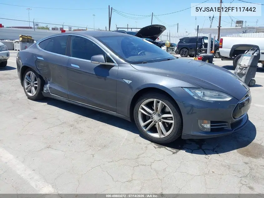 2015 Tesla Model S 60/70/85 VIN: 5YJSA1E12FF117442 Lot: 45603272