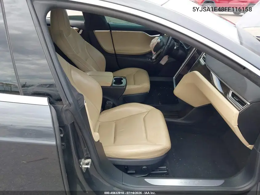 2015 Tesla Model S 85D/P85D VIN: 5YJSA1E48FF116158 Lot: 45632918