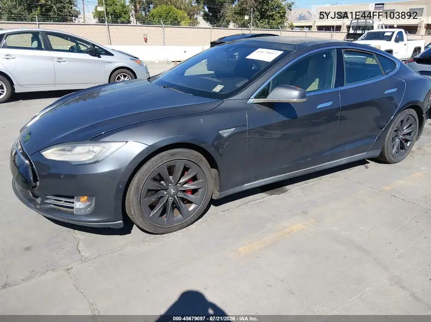 2015 Tesla Model S 85D/P85D VIN: 5YJSA1E44FF103892 Lot: 45679097