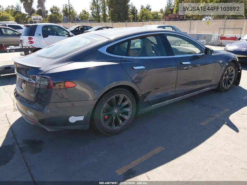 2015 Tesla Model S 85D/P85D VIN: 5YJSA1E44FF103892 Lot: 45679097