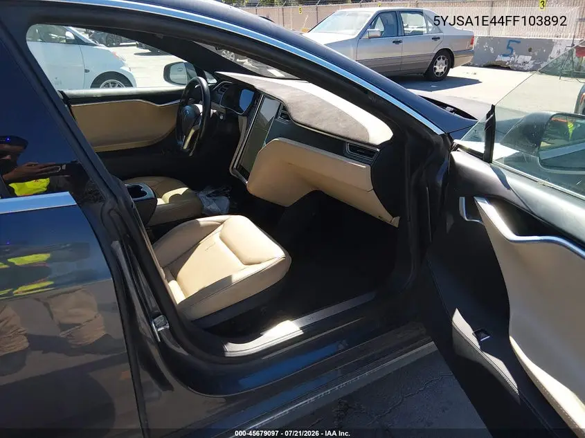 2015 Tesla Model S 85D/P85D VIN: 5YJSA1E44FF103892 Lot: 45679097