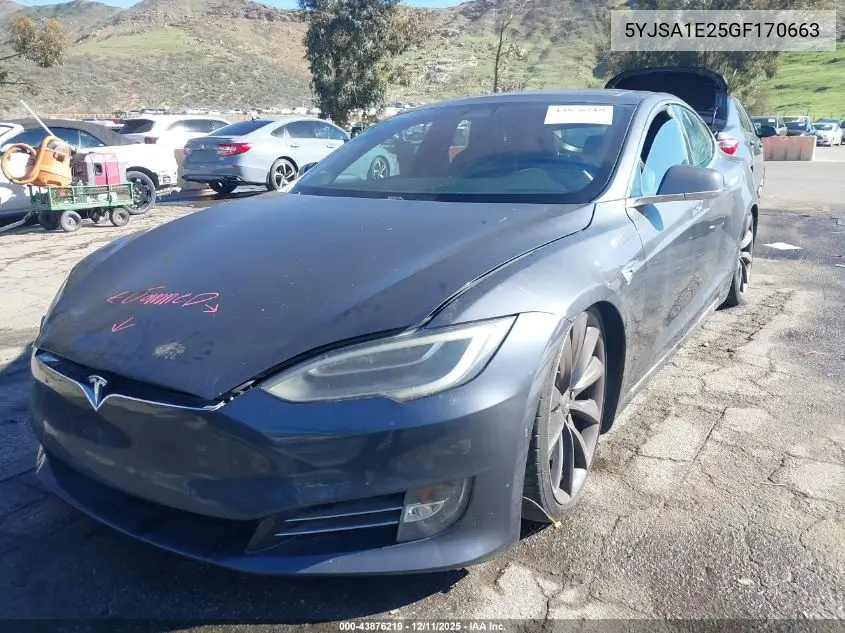 5YJSA1E25GF170663 2016 Tesla Model S