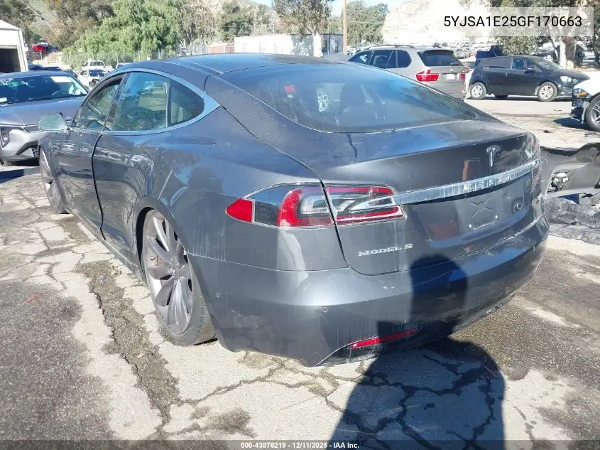 5YJSA1E25GF170663 2016 Tesla Model S