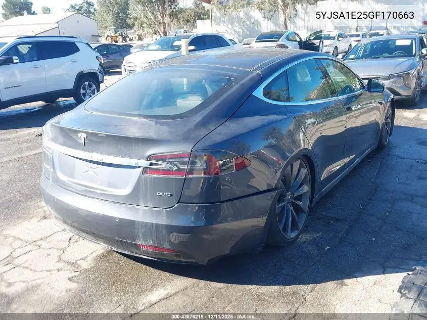 5YJSA1E25GF170663 2016 Tesla Model S