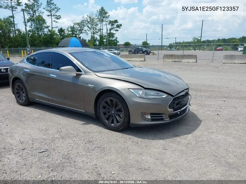 2016 Tesla Model S 60D/70D/75D/85D/90D VIN: 5YJSA1E25GF123357 Lot: 45376187