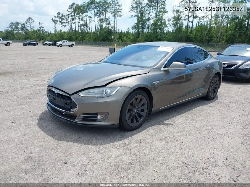 2016 Tesla Model S 60D/70D/75D/85D/90D VIN: 5YJSA1E25GF123357 Lot: 45376187