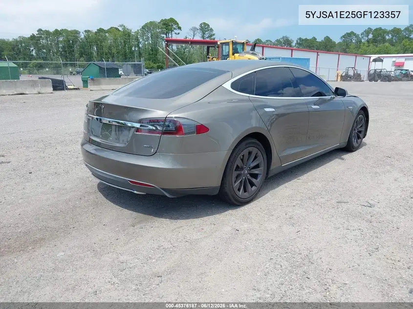 2016 Tesla Model S 60D/70D/75D/85D/90D VIN: 5YJSA1E25GF123357 Lot: 45376187