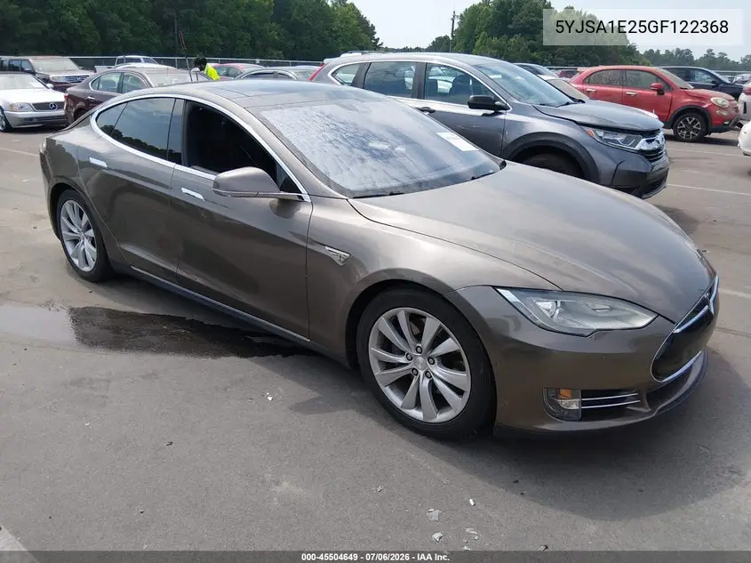 2016 Tesla Model S 60D/70D/75D/85D/90D VIN: 5YJSA1E25GF122368 Lot: 45504649