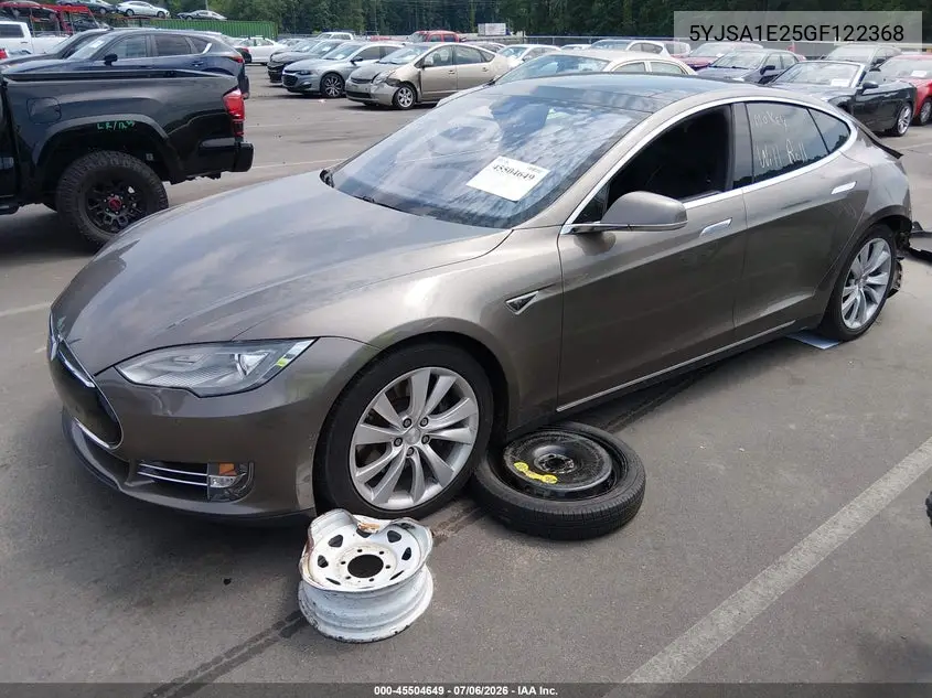2016 Tesla Model S 60D/70D/75D/85D/90D VIN: 5YJSA1E25GF122368 Lot: 45504649