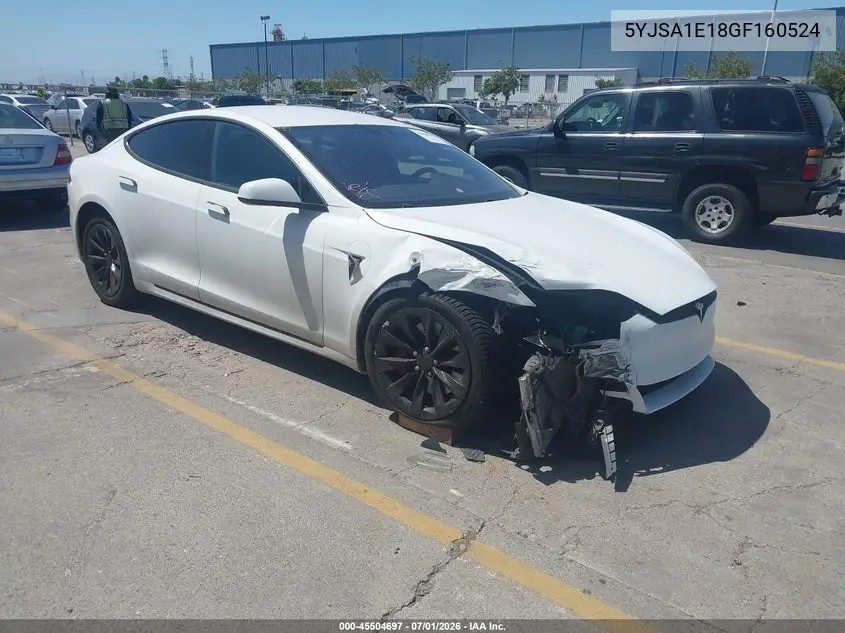 2016 Tesla Model S 60/70/75/85 VIN: 5YJSA1E18GF160524 Lot: 45504697