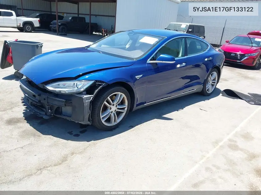 2016 Tesla Model S 60/70/75/85 VIN: 5YJSA1E17GF133122 Lot: 45523958