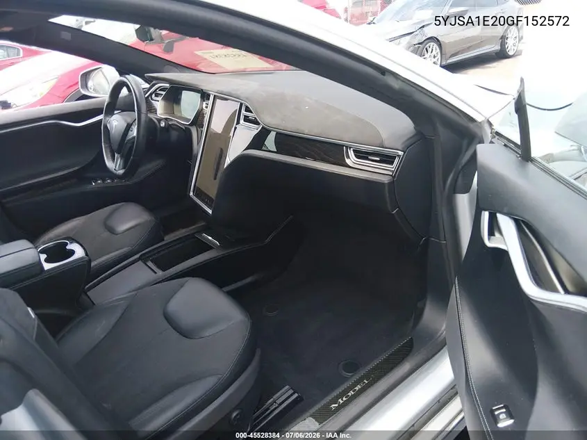 2016 Tesla Model S 60D/70D/75D/85D/90D VIN: 5YJSA1E20GF152572 Lot: 45528384