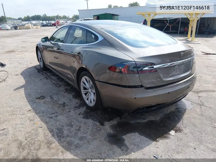 2016 Tesla Model S 60/70/75/85 VIN: 5YJSA1E12GF146618 Lot: 45549549