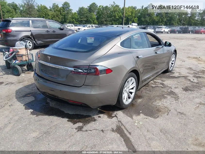 2016 Tesla Model S 60/70/75/85 VIN: 5YJSA1E12GF146618 Lot: 45549549