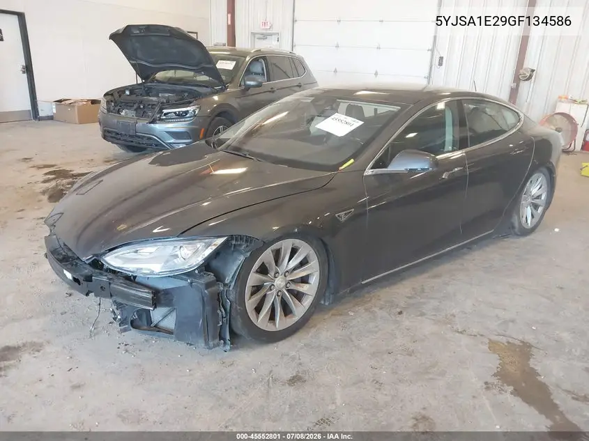 2016 Tesla Model S 60D/70D/75D/85D/90D VIN: 5YJSA1E29GF134586 Lot: 45552801
