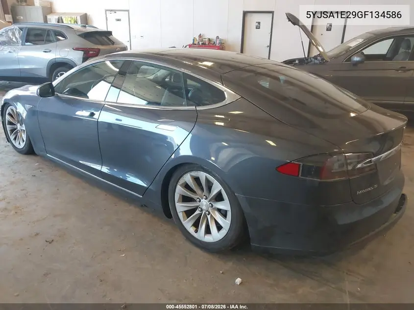 2016 Tesla Model S 60D/70D/75D/85D/90D VIN: 5YJSA1E29GF134586 Lot: 45552801