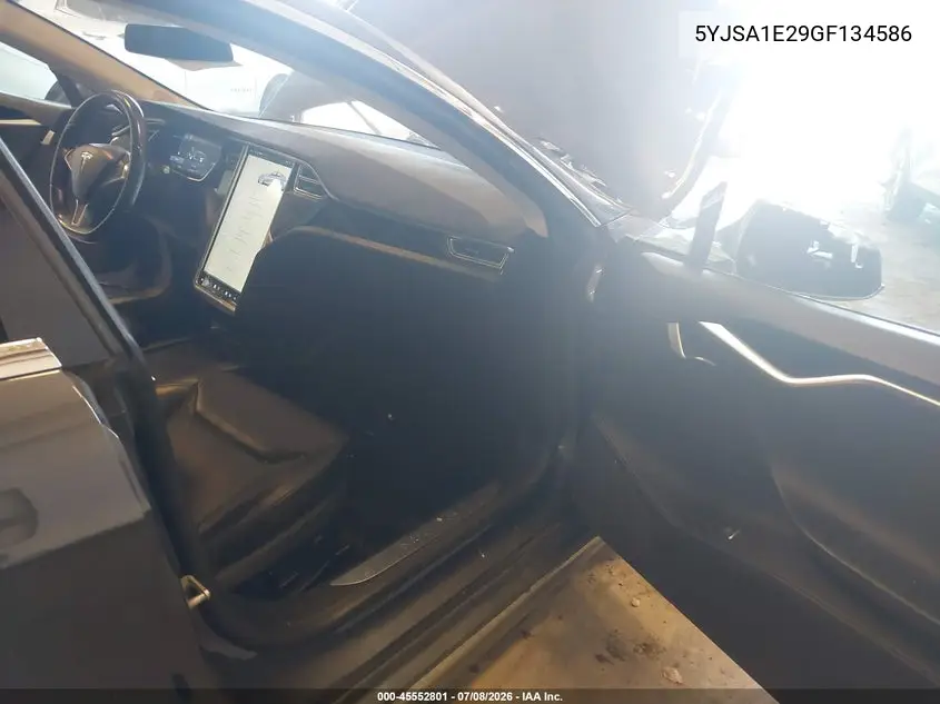 2016 Tesla Model S 60D/70D/75D/85D/90D VIN: 5YJSA1E29GF134586 Lot: 45552801