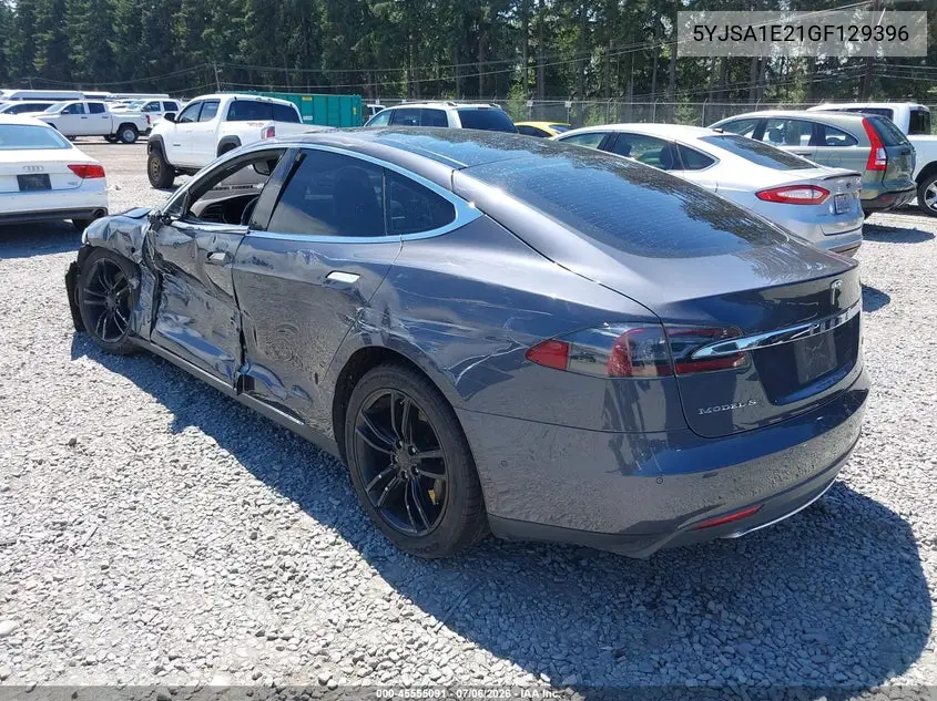 2016 Tesla Model S 60D/70D/75D/85D/90D VIN: 5YJSA1E21GF129396 Lot: 45555091