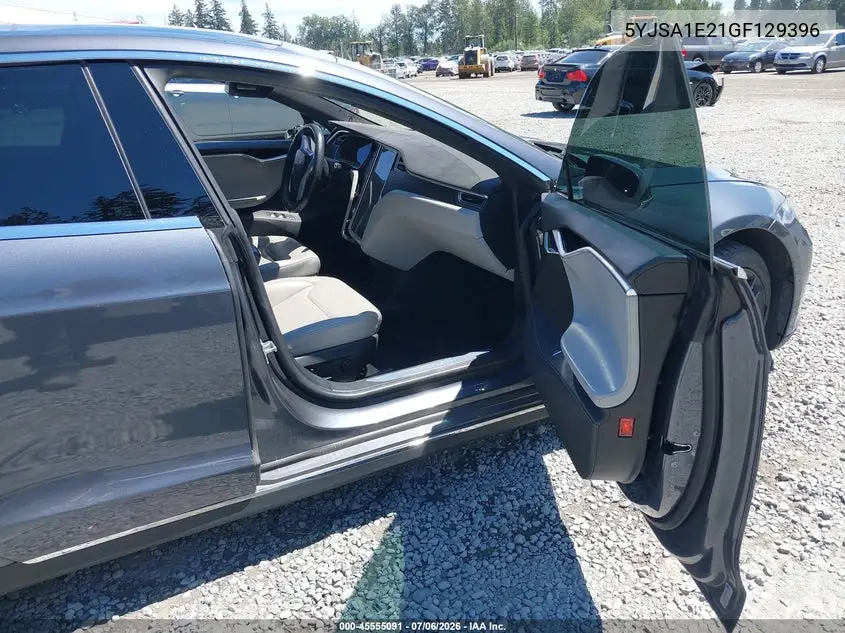 2016 Tesla Model S 60D/70D/75D/85D/90D VIN: 5YJSA1E21GF129396 Lot: 45555091