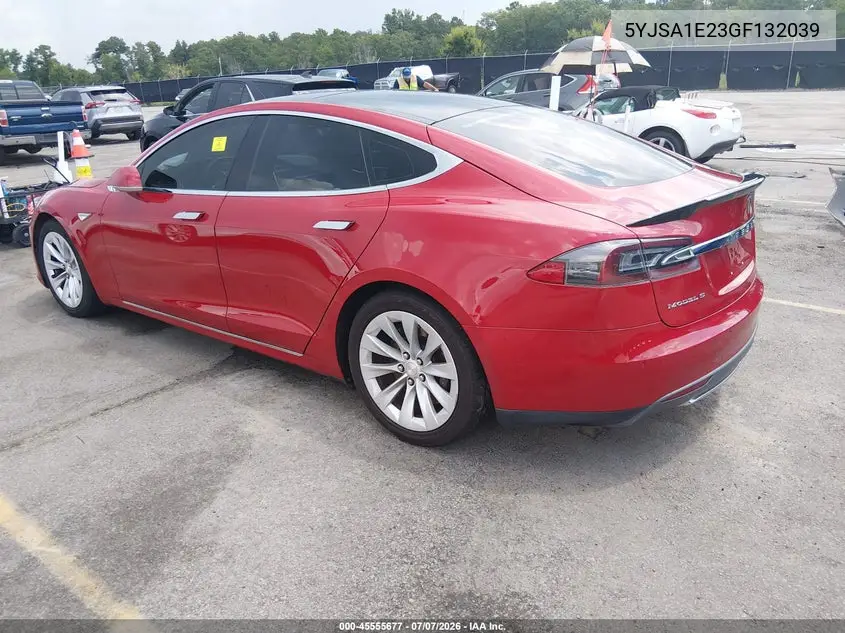 2016 Tesla Model S 60D/70D/75D/85D/90D VIN: 5YJSA1E23GF132039 Lot: 45555677