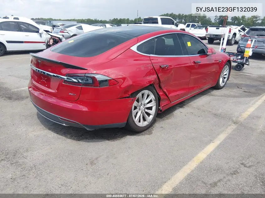 2016 Tesla Model S 60D/70D/75D/85D/90D VIN: 5YJSA1E23GF132039 Lot: 45555677