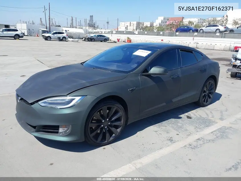 2016 Tesla Model S 60D/70D/75D/85D/90D VIN: 5YJSA1E27GF162371 Lot: 45586830